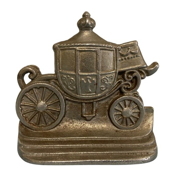 Antique Covered Wagon Carriage Single Bookend - Picture 1 of 4